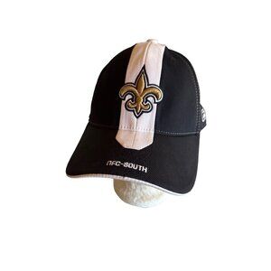 New Orleans Saints NFL Reebok Authentic Sideline Hat One Size Black & White